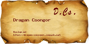 Dragan Csongor névjegykártya